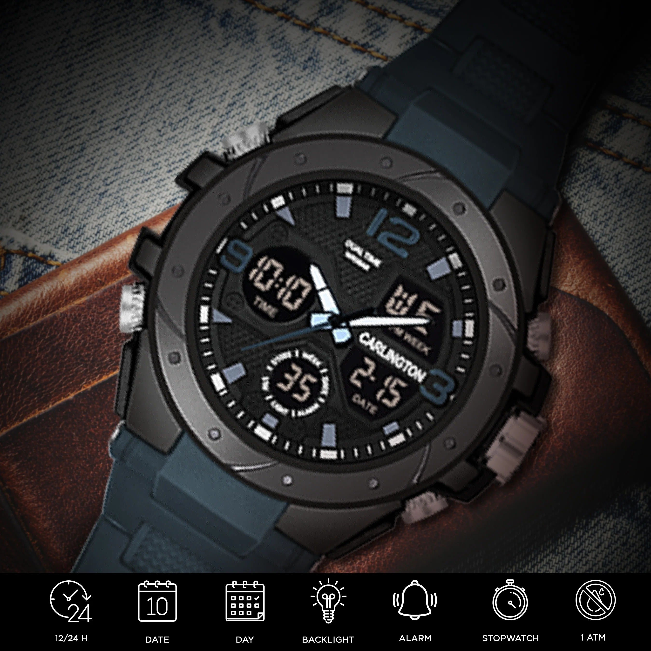 Ase-Digital Analog Watch - 9105