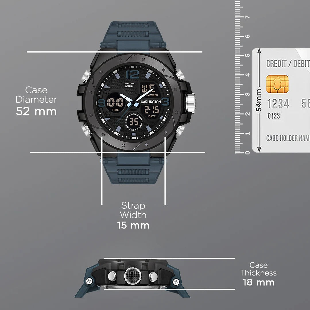 Ase-Digital Analog Watch - 9105