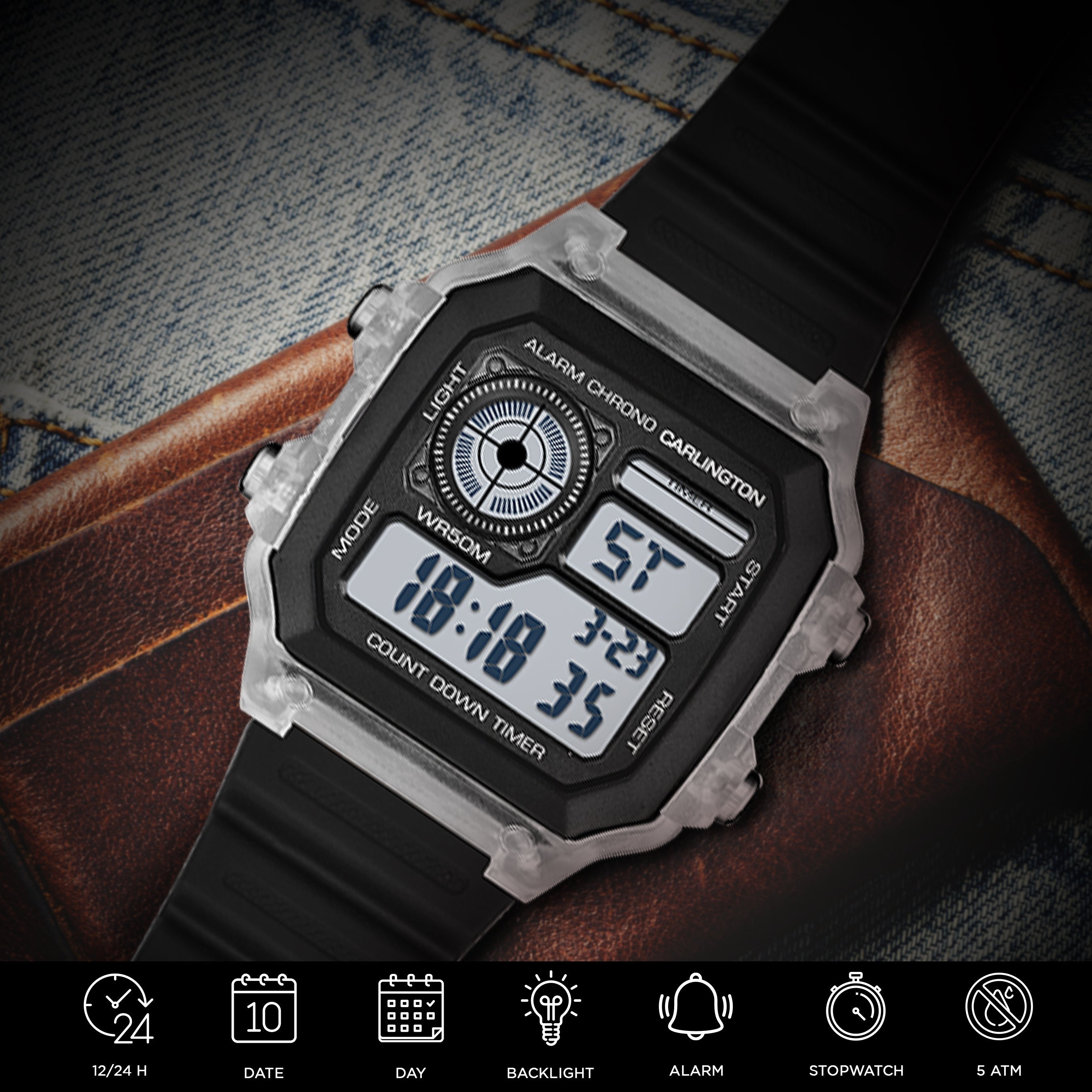 Ar Series Digital Analog Watch - 90